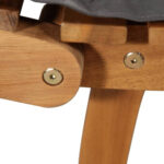 Solid Acacia Wood Sun Lounger